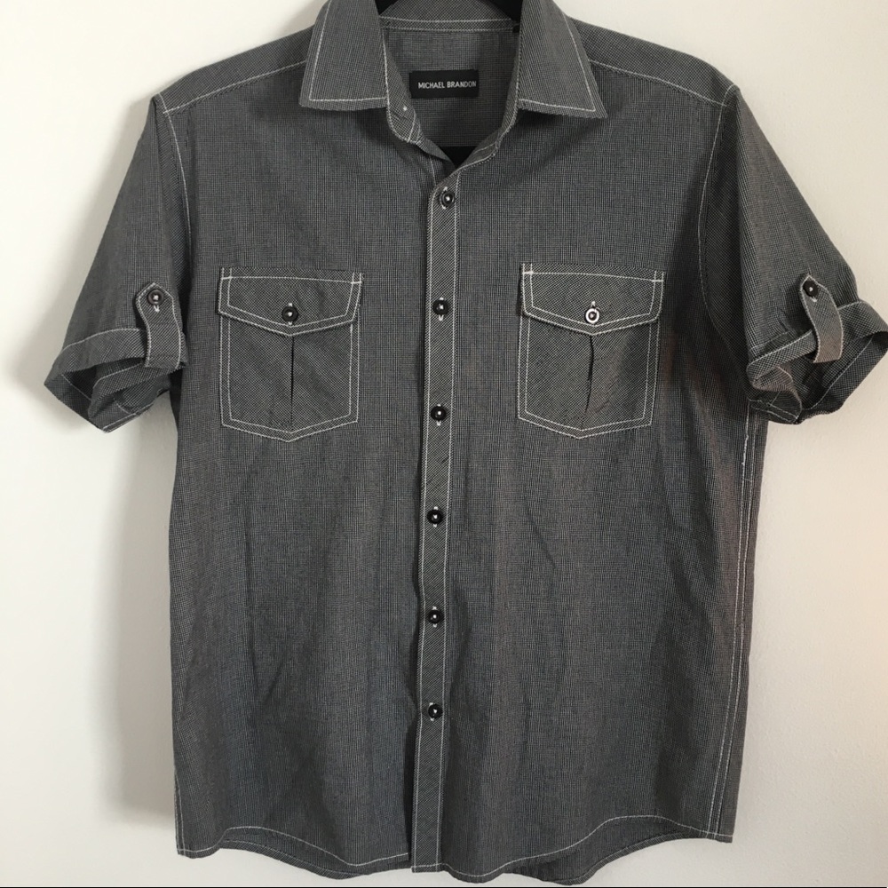 Michael Brandon Short Sleeve Button Down